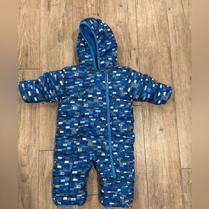 Columbia Kids' Light Blue Puffer Snowsuit Size 3-6 Months
